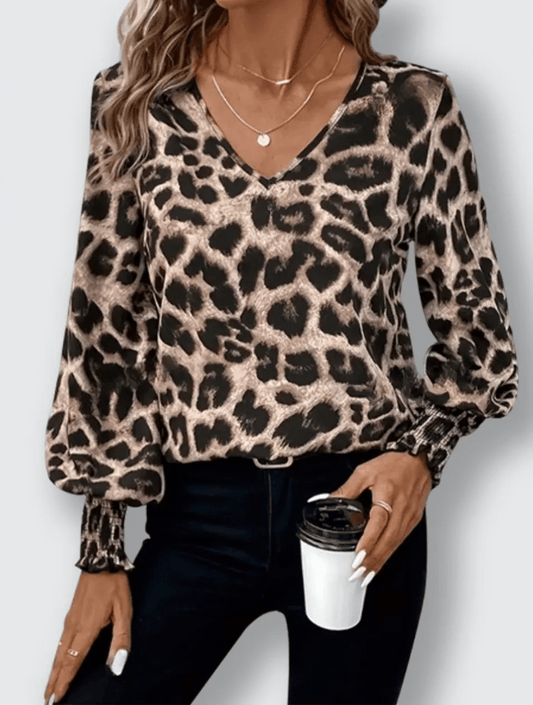 Elegante Blouse met luipaardprint - YourFashions