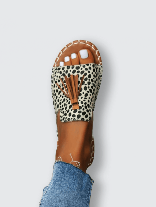 Lida - Platta och bekväma ortopediska sandaler - Véloria Studios