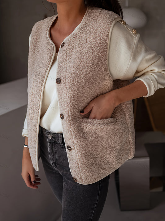 Ollina – Elegant och stilren ärmlös kappa