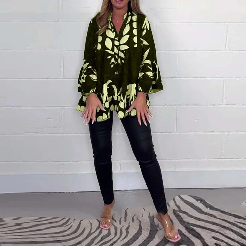 Ingalisa – Elegant randig blus med tidlös charm