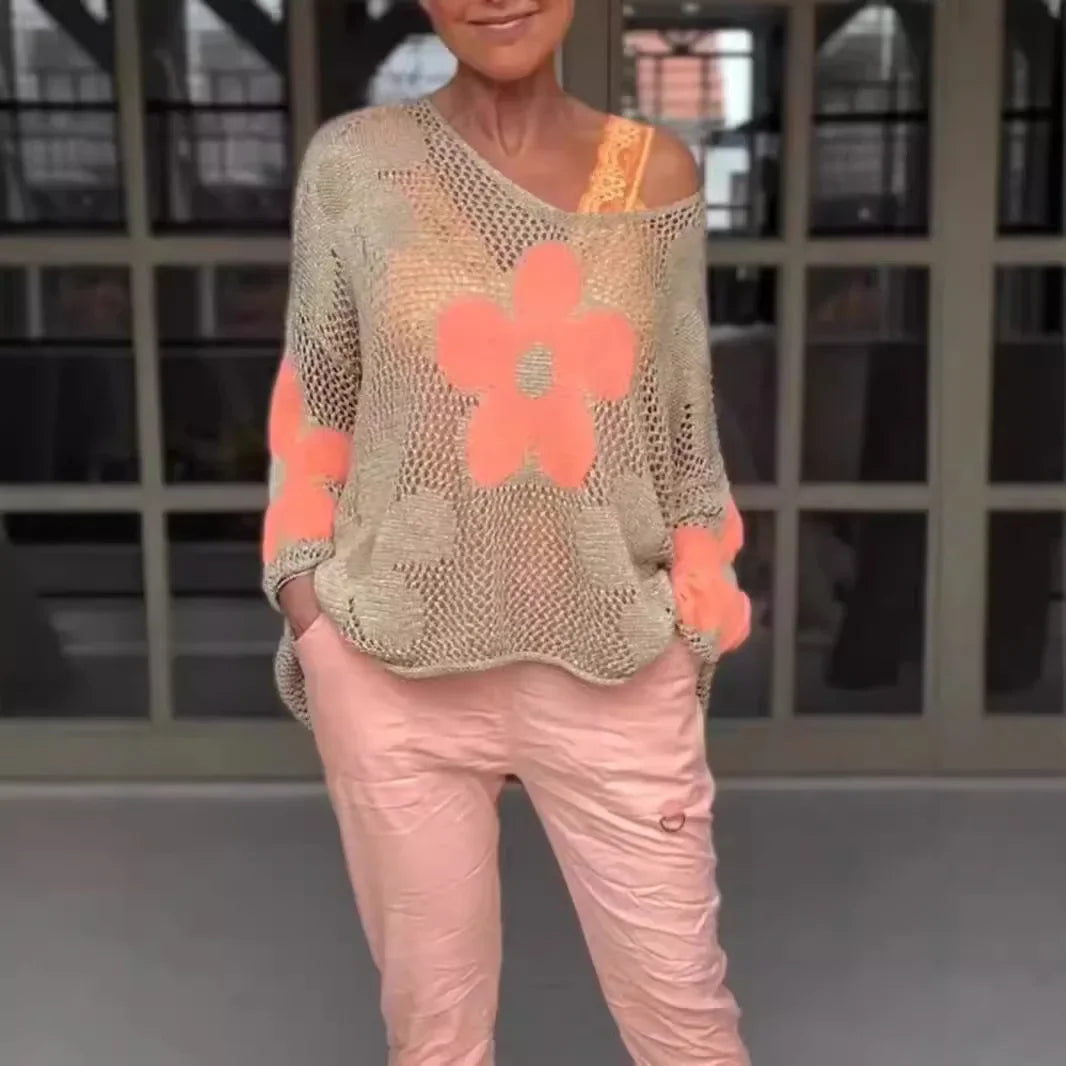 Frideborg – Lätt och luftig blus med blomdetaljer