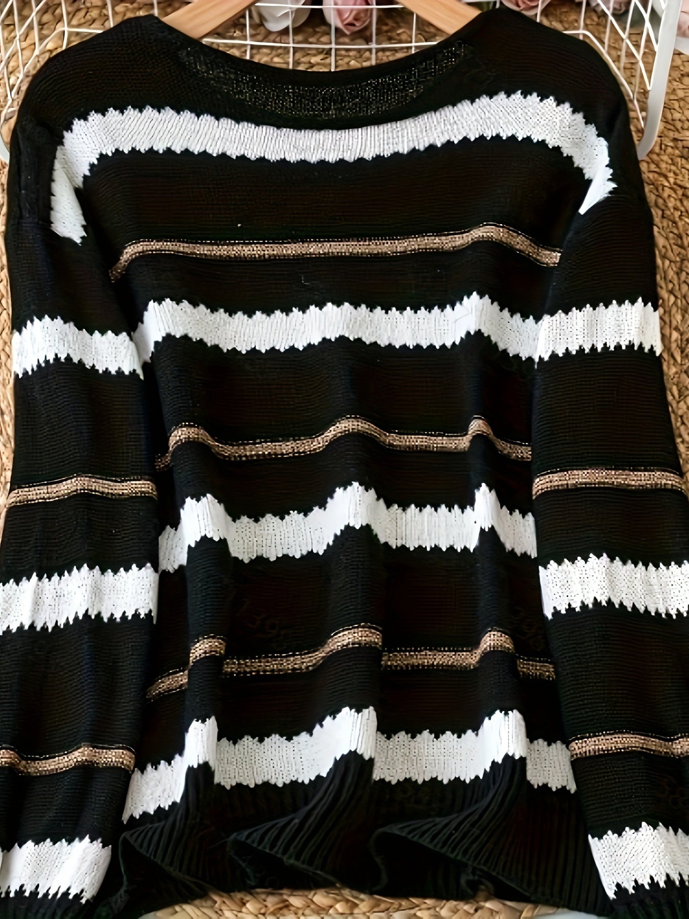 Adela – Off - shoulder stickad tröja för alla säsonger - Véloria Studios