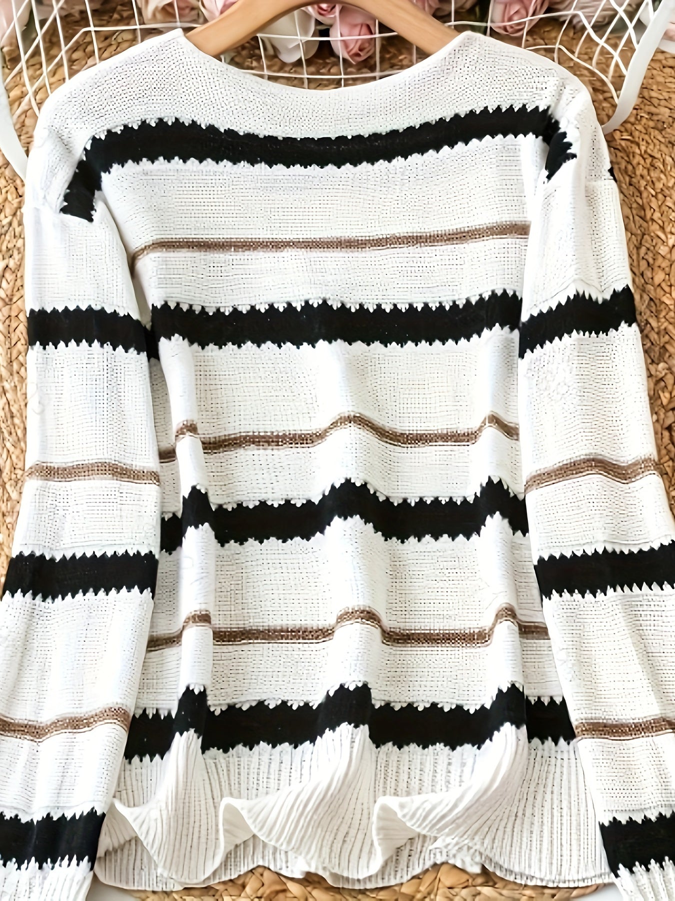 Adela – Off - shoulder stickad tröja för alla säsonger - Véloria Studios