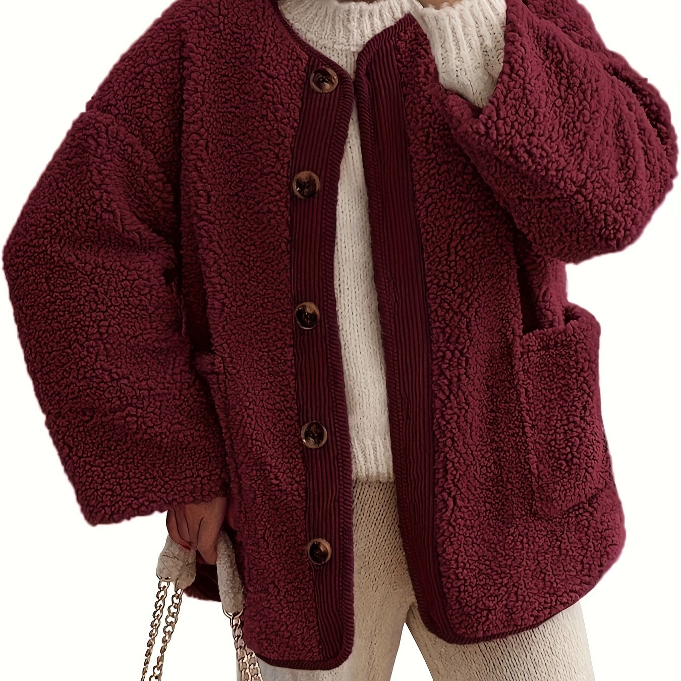 Ullrika – Elegant stickad topp med fickor