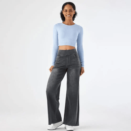 ComfortFit – Elastiska och Bekväma Byxor med Hög Midja - Véloria Studios
