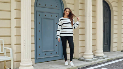 Adela – Off-shoulder stickad tröja för alla säsonger