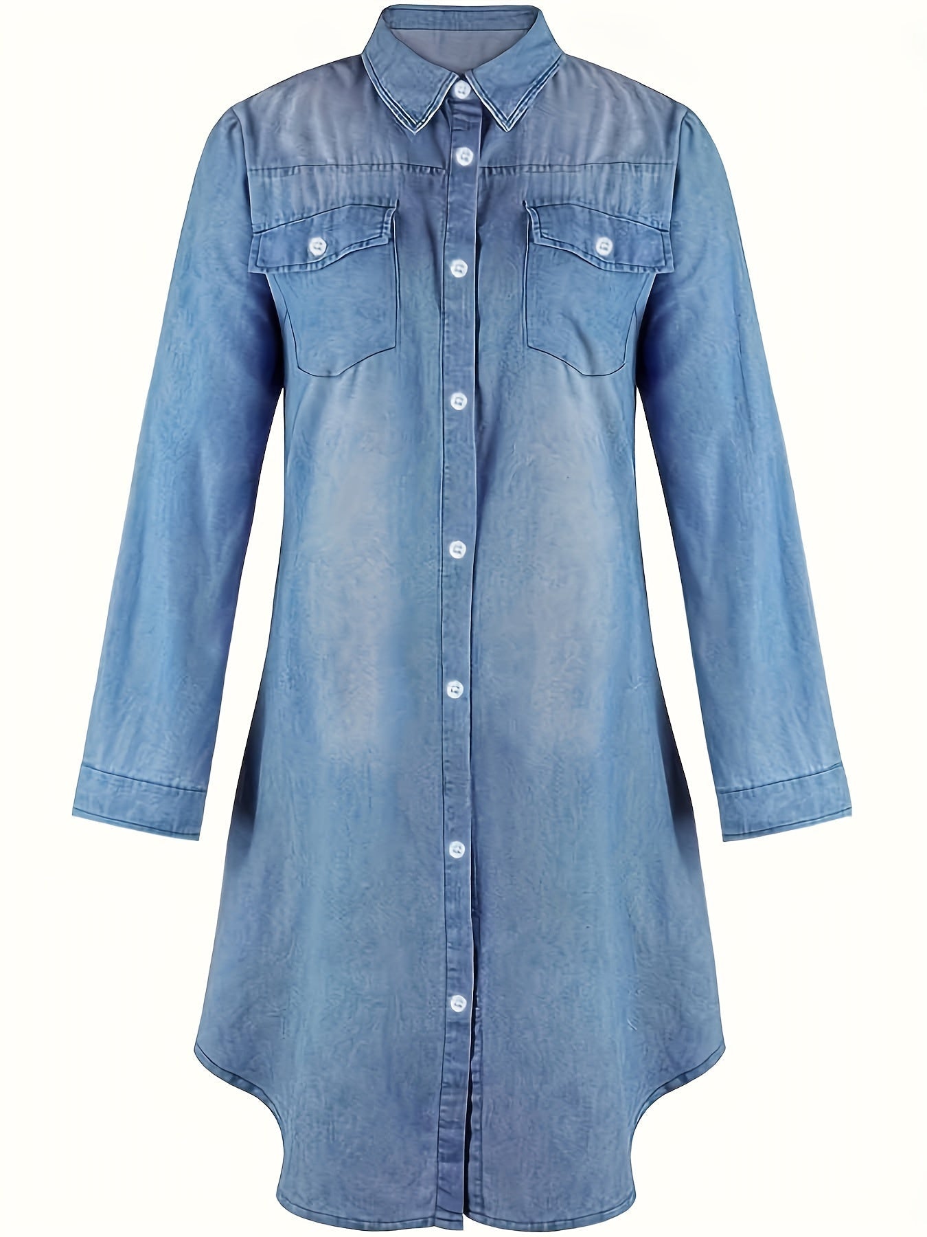 Gisela – Denimskjorta med tidlös stil - Véloria Studios