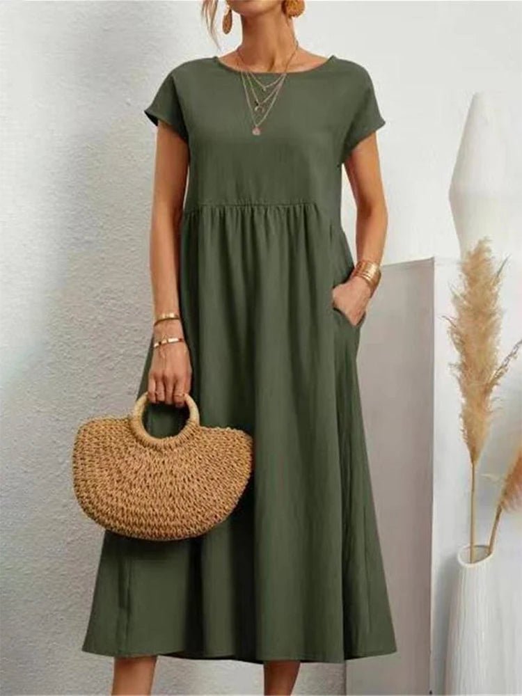 Louise - Naturlig elegans och komfort – Linen & Cotton - Véloria Studios