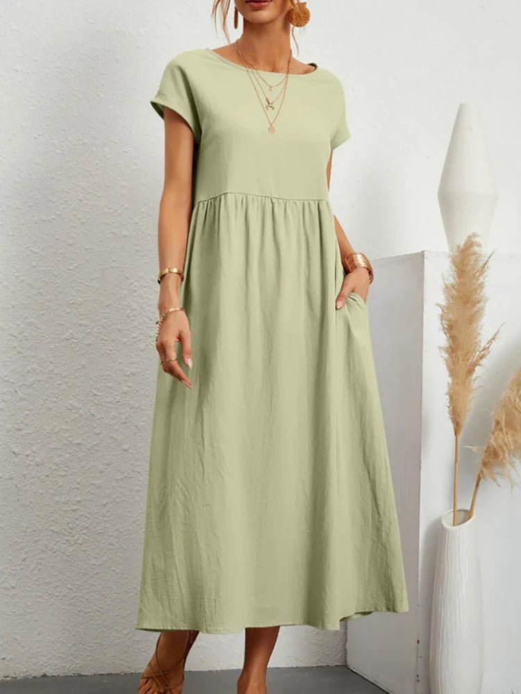 Louise - Naturlig elegans och komfort – Linen & Cotton - Véloria Studios