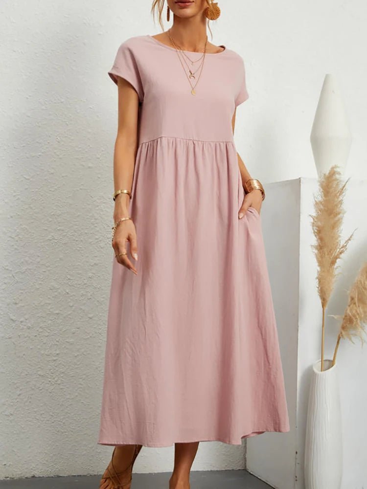 Louise - Naturlig elegans och komfort – Linen & Cotton - Véloria Studios