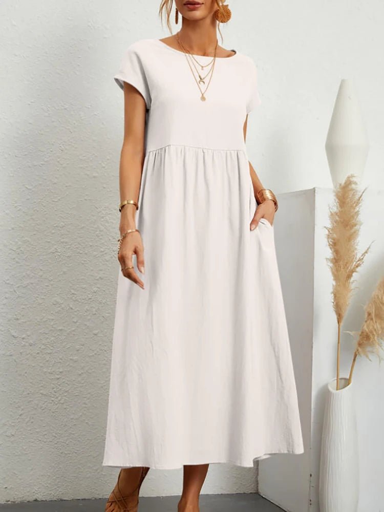 Louise - Naturlig elegans och komfort – Linen & Cotton - Véloria Studios