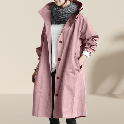 Petrina – Elegant trench med huva - Véloria Studios